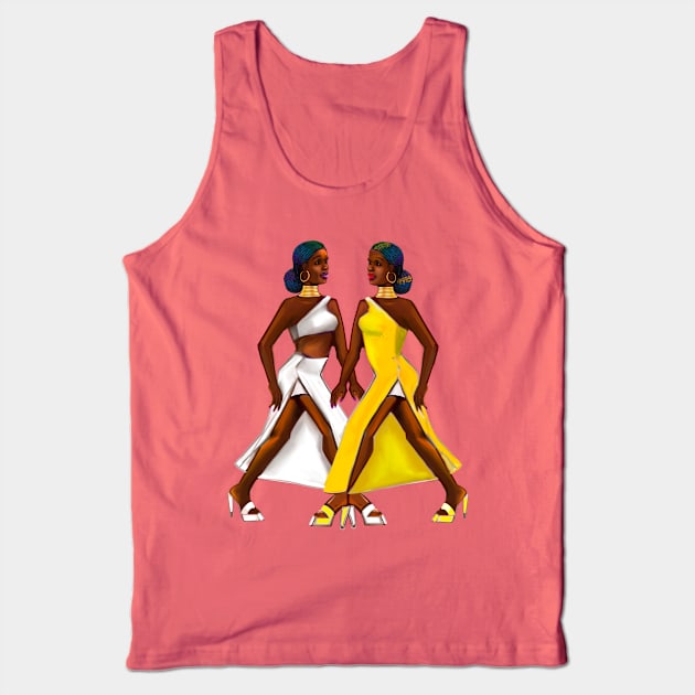 The best Gifts for black women 2022 Black is beautiful Afro queen sisters on the catwalk- women of Color, women of colour, Tank Top by Artonmytee